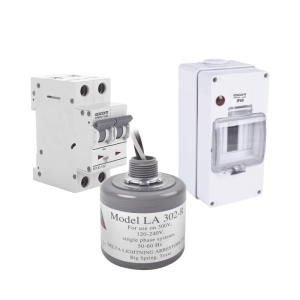 Kit de Centro de Carga Para Corriente Alterna, Breaker de hasta 400 Vca de 40 A con Supresor de Picos Transitorios